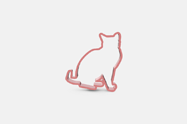 cat cookie cutter | 3d print model