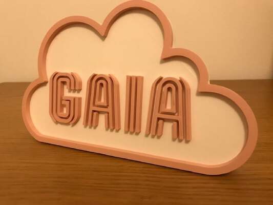 targa bimba o bimbo personalizzabile | 3d print model