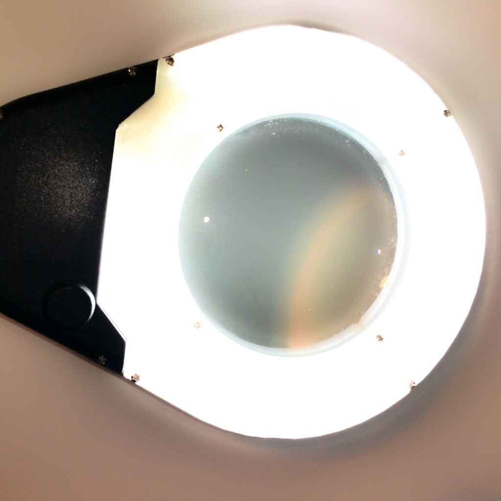 Replacement transparent "glass" cover for magnifying desktop lamp  (Pro's Kit MA-1225CF, Magnifier Workbench Lamp)