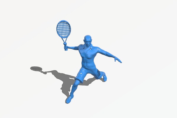 Tennis man | 3d print model
