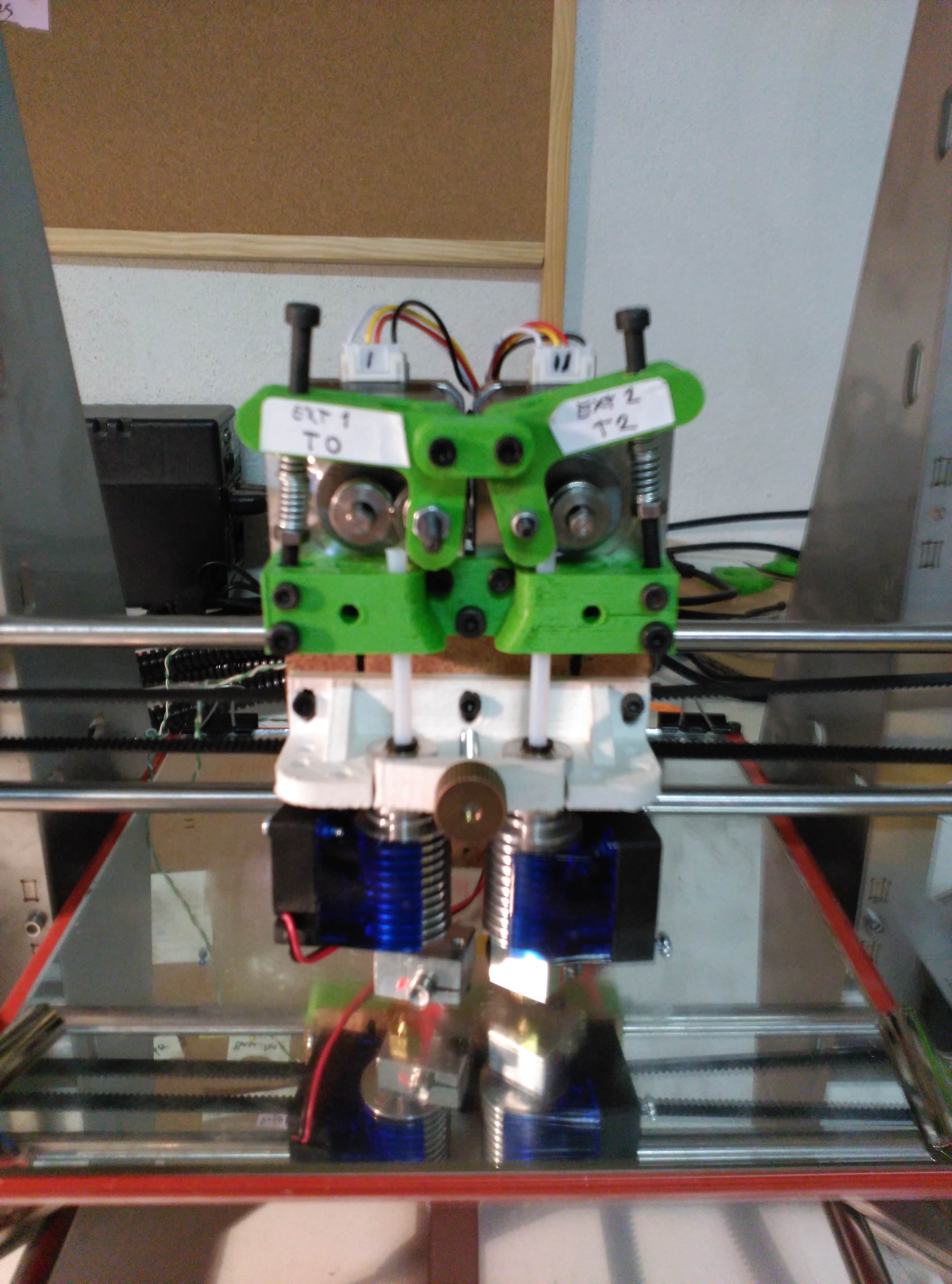 3DCR Double Mount and holder Mod for E3D extruder