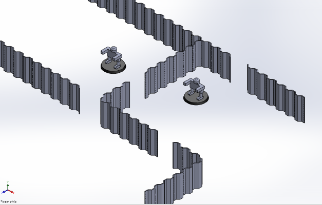 Warhammer Metal Zig Zag Fence | 3d print model