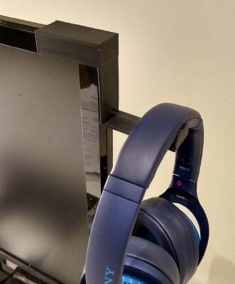 Monitor Headphone Stand | 3d print model