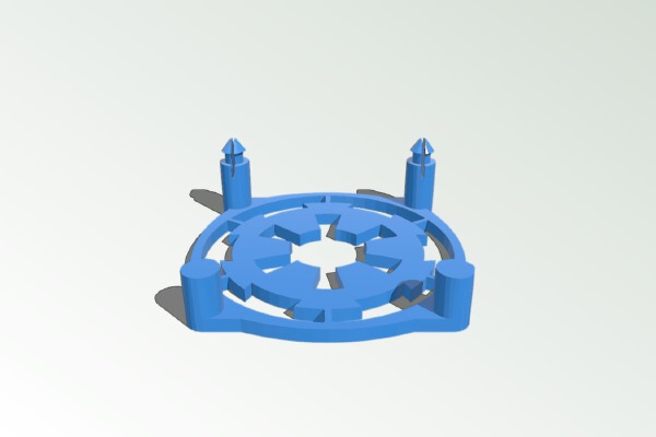 40mm Snap-on Imperial Fan Guard | 3d print model