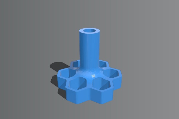 Ender 6 Hexagon Z-Axis Adjustment Knob (Won't Hit Frame) | 3d print model