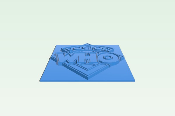 Logo for the 4th Doctor in Dr. Who | 3d print model