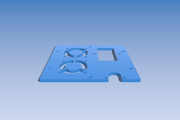 Wanhao Duplicator I3 Controller replacement backplate | 3d print model