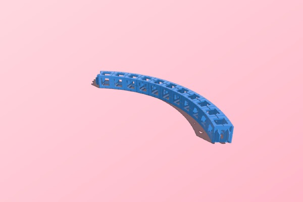 Rokenbok Large Curved Beam | 3d print model