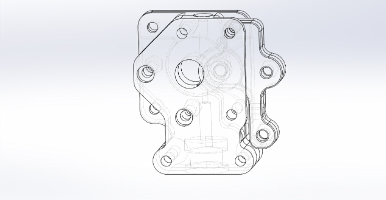 Mk8 Extruder for Nema17 with BI v2.5 mount | 3d print model