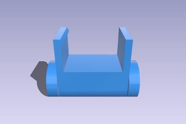 My Customized Captive Customizeable Cable Holder for thick HDMI cables | 3d print model