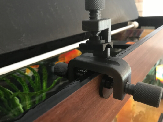 Aquarium water change hose holder clamp | 3d print model