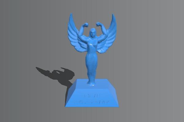 My Customized Beefy Trophy + Blender Bake Tutorial | 3d print model