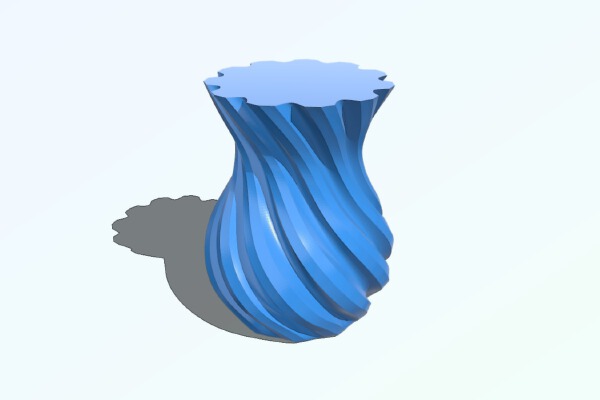 Flower Vase large twist | 3d print model