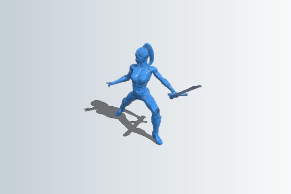 Female warrior | 3d print model