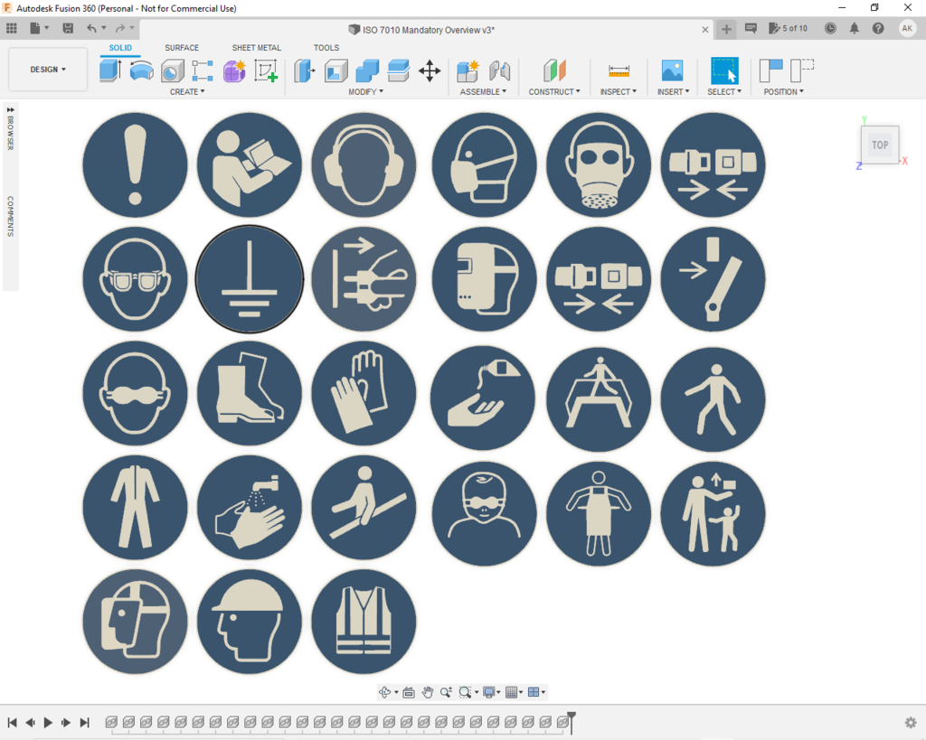 ISO 7010 Mandatory Symbol Collection