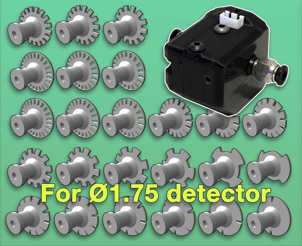 Coding wheels for jam detector Ø1.75