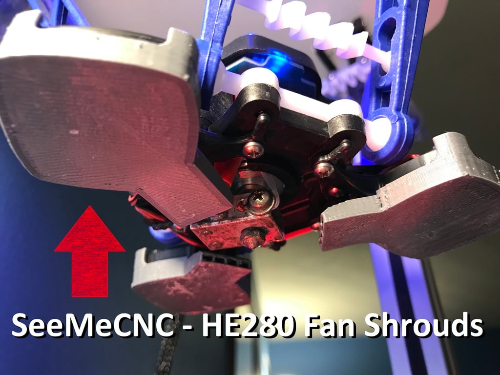 SeeMeCNC HE280 Fan Shrouds v2