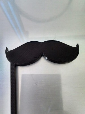 Mustache-on-a-Stick | 3d print model