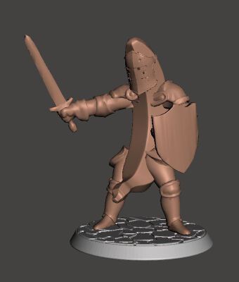 28mm Banana Knight v1 | 3d print model