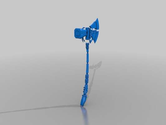 Stormbreaker Head created by AltusUrsus handle created by Myself Small Files for small 3d printers | 3d print model