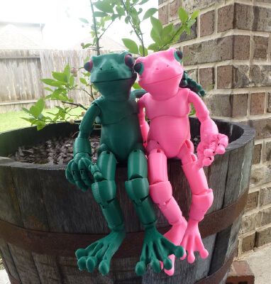 Froggy: the 3D printed ball-jointed frog doll | 3d print model