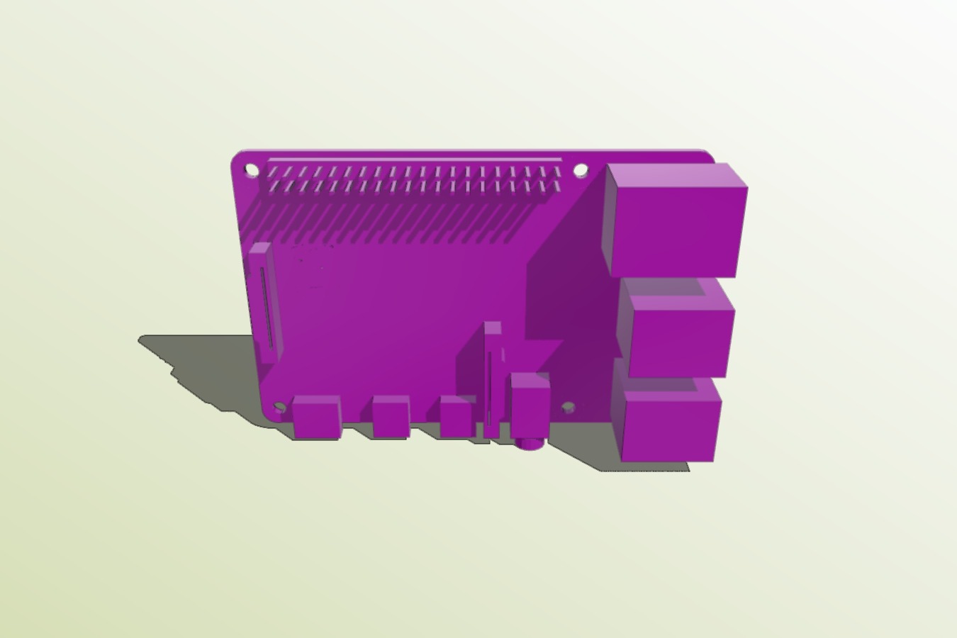 Raspberry Pi 4 3D Model for Case development