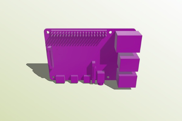 Raspberry Pi 4 3D Model for Case development | 3d print model