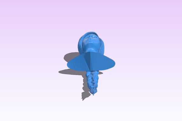 Makehuman bust female | 3d print model