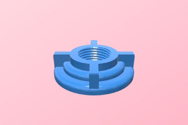 Shorter Faucet Mounting Nut | 3d print model