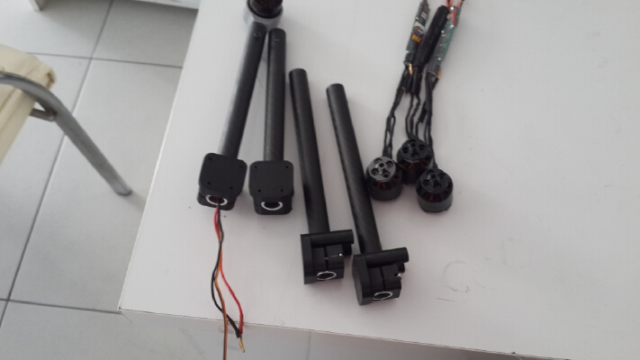 DJI arm to 16 or 12 mm carbon arm conversion(TBS Disco) - Rugged Edition. | 3d print model