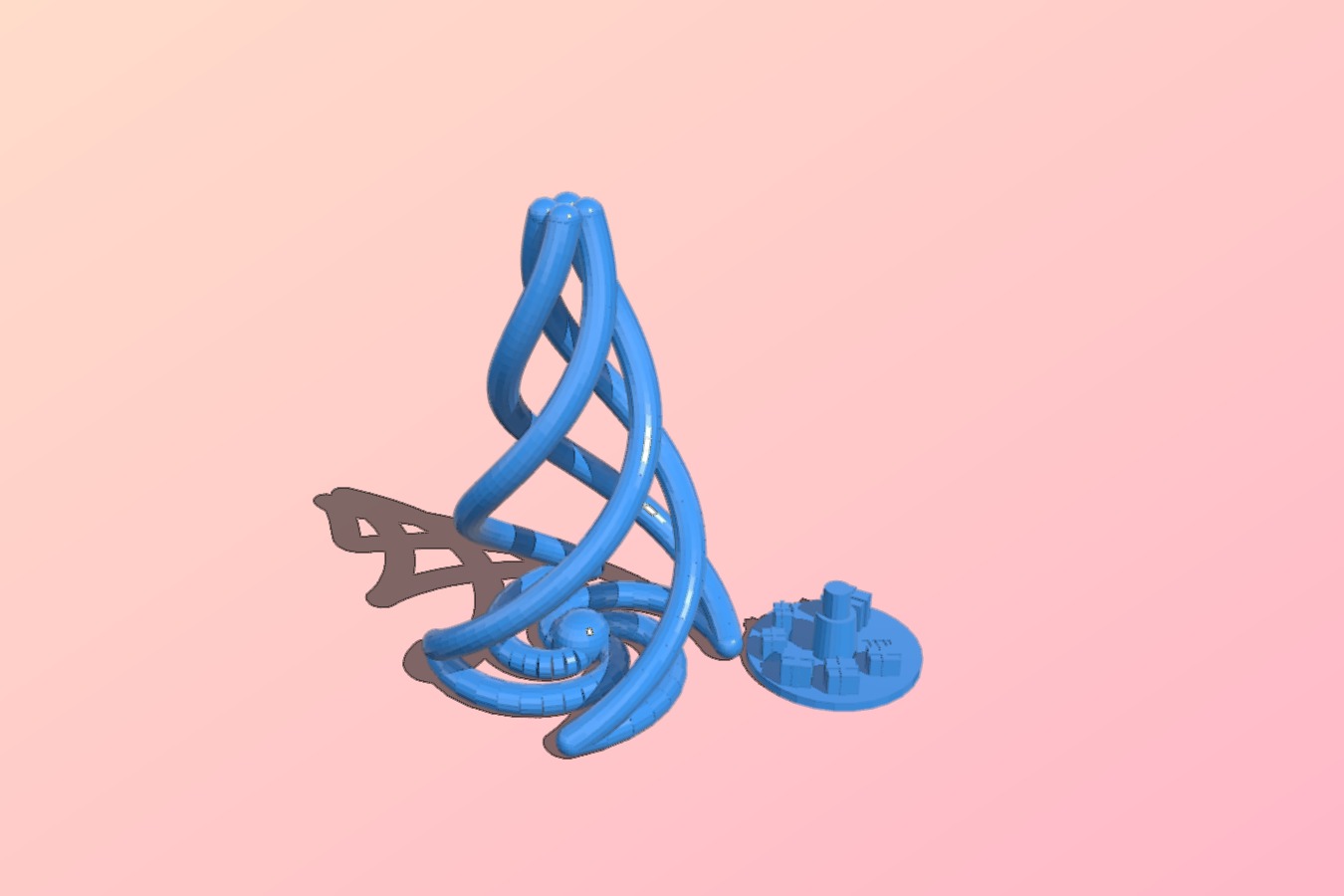 Christmas Tree _ OpenSCAD pseudo Sweep