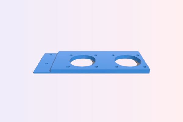 Printrbot Simple Metal Dual Extruder Fan | 3d print model