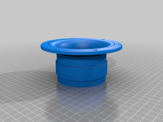 Flared Bassreflex 75 mm _ 3" Inches Easy Audio 3D | 3d print model