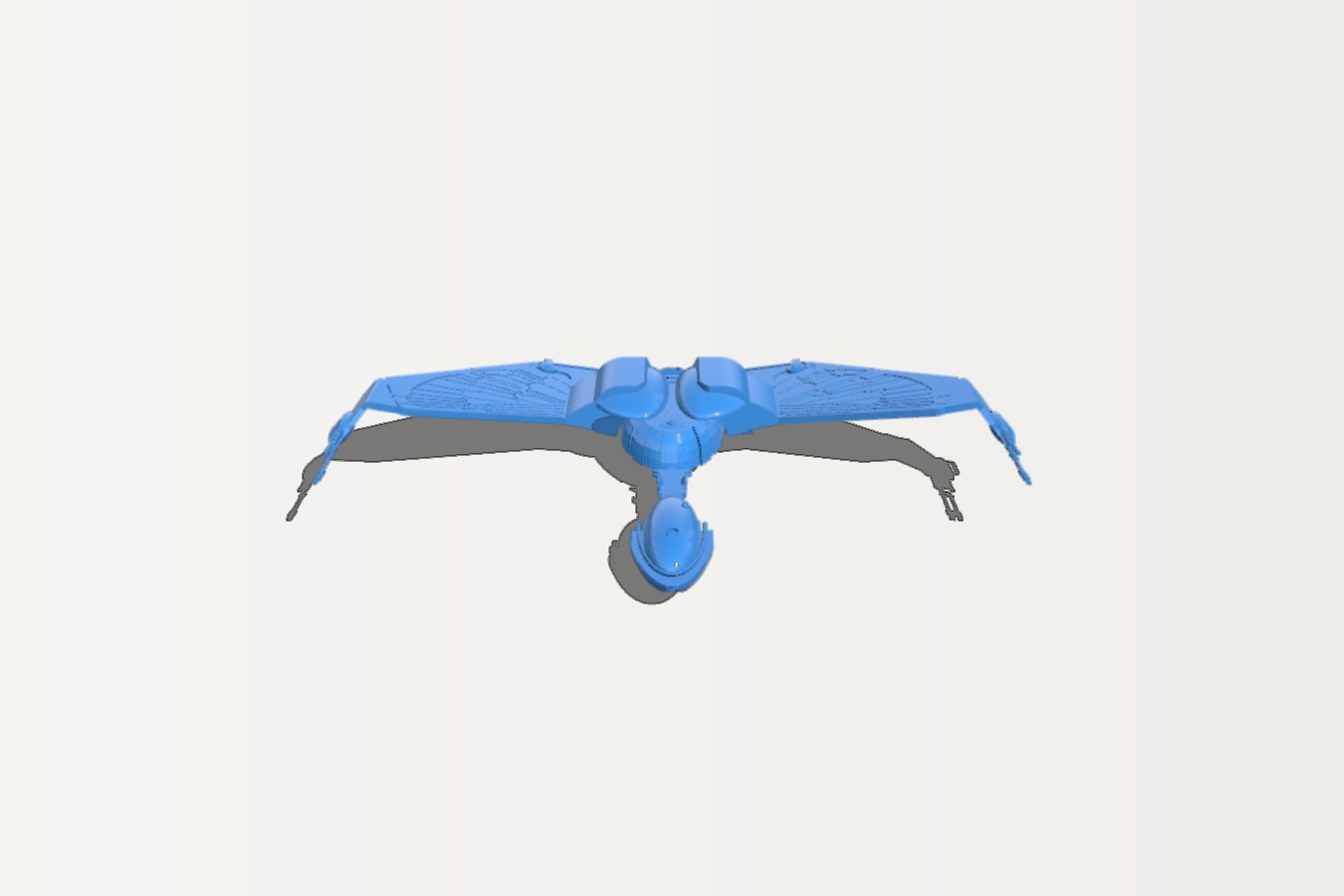 Star Trek Klingon Bird of Prey K'vort Class Ship