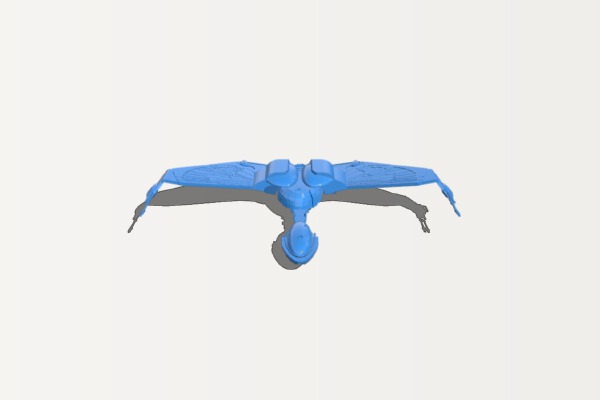 Star Trek Klingon Bird of Prey K'vort Class Ship | 3d print model