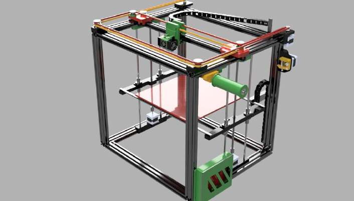 ReP_AL COREXY with V Roller Bearings | 3d print model