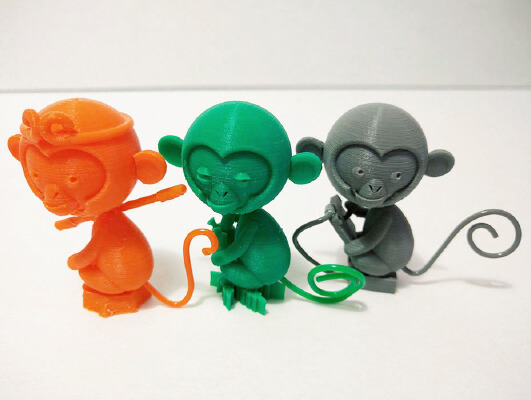 the Year of the Monkey Little Statues | 3d print model