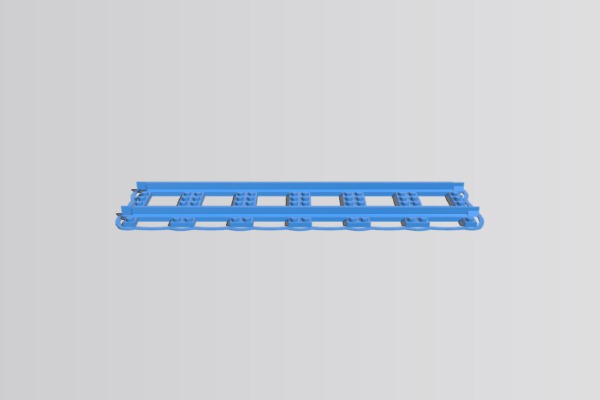 LEGO City railway straight XXLong | 3d print model