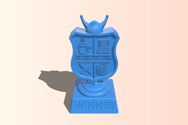 NaNoWriMo 2014 winners trophy | 3d print model
