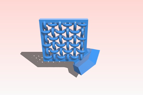 Woven, Unsupported, 45 Degree Columns - Stress Test | 3d print model