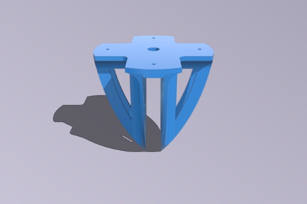 indoor airplane motor mount for 6mm foam | 3d print model