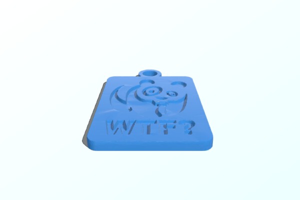 WTF pendant | 3d print model