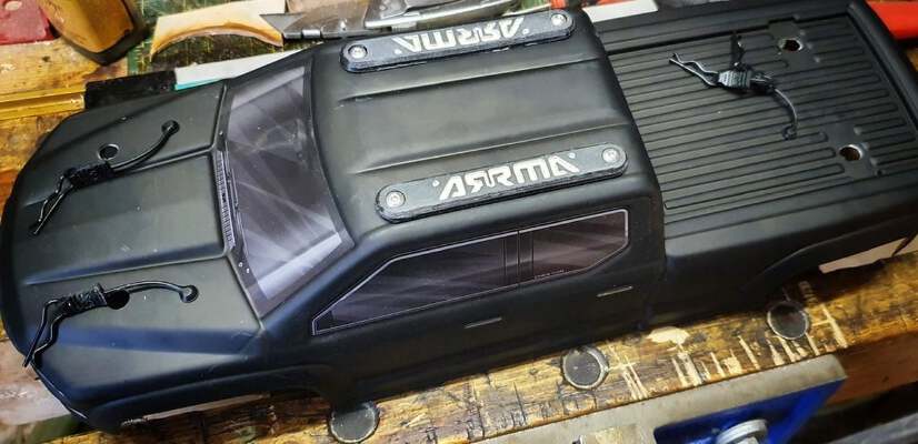 ARRMA Big Rock Roof Slider protection | 3d print model