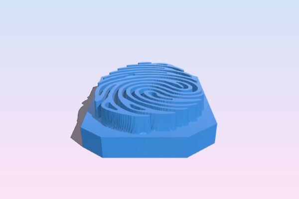 fingerprint stamp | 3d print model