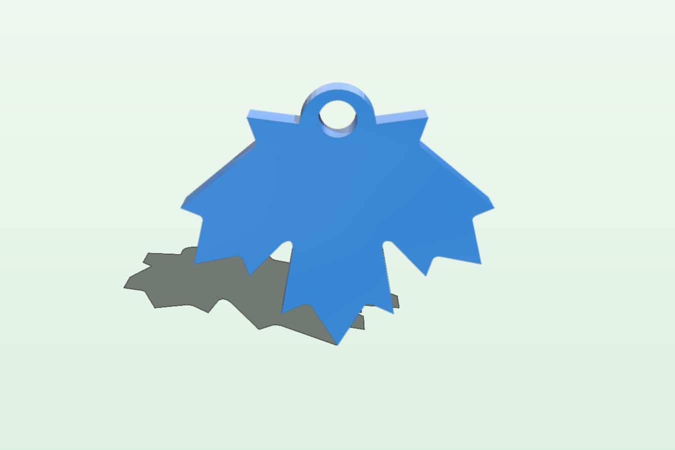 Maple Leaf Canada Keychain Files to download and to 3D print for