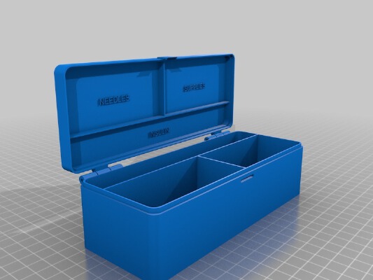 My Customized hinged box 1xN V2 for insulin and stuff | 3d print model