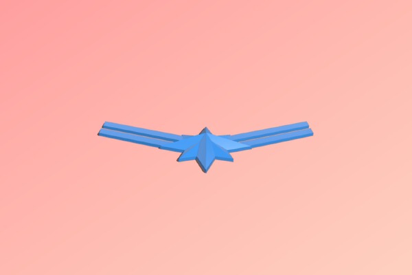 Captain Marvel emblem. | 3d print model