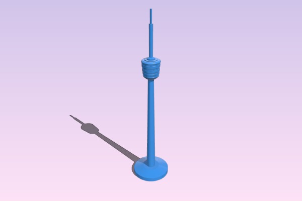 TV TOWER OF STUTTGART | 3d print model