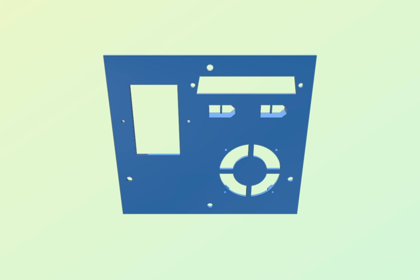 Wanhao i3 Control Box Rear Panel for Modular Connections