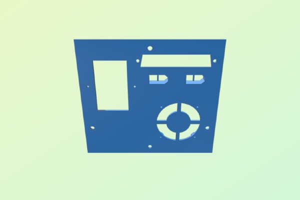 Wanhao i3 Control Box Rear Panel for Modular Connections | 3d print model